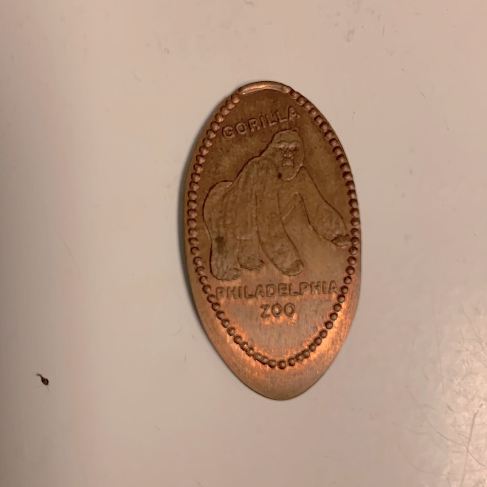 Gorilla from the Philadelphia Zoo - Elongated coin